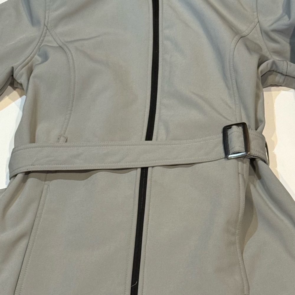 Covington Stylish Hooded Belted Coat - Picture 2 of 6